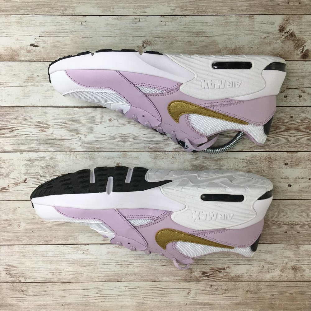 Nike Air Max Excee White Gold Iced Lilac Sneaker Lifestyle Comfort Walking Shoe - Picture 3 of 8